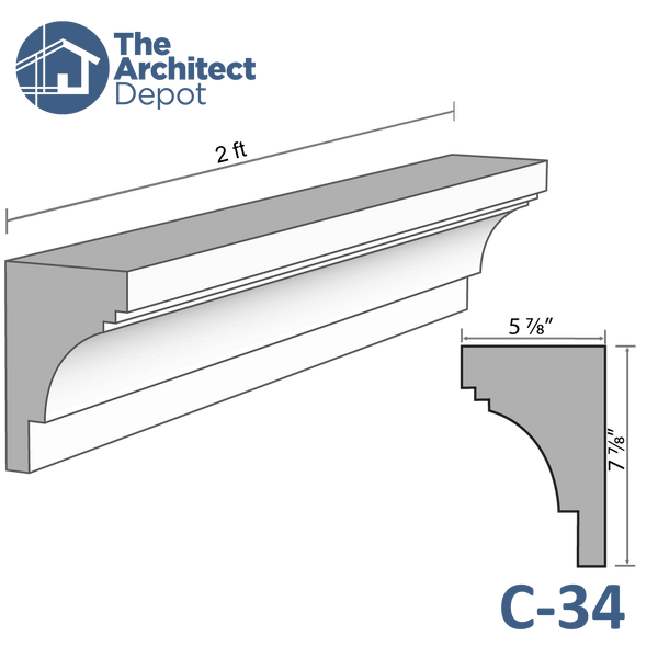 Cornice Moulding 34 (C-34)